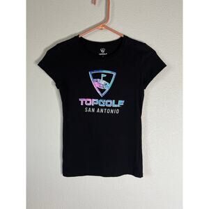 Topgolf girls youth size large Topgolf San Antonio black T-shirt